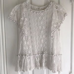 White Lace Boutique top